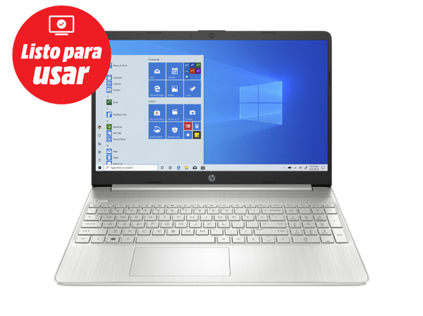 Portátil CL HP 15S-EQ1040NS 15.6 HD AMD 3020e 4 GB 128 GB SSD Gráficos AMD Radeon™ W11 S Plata