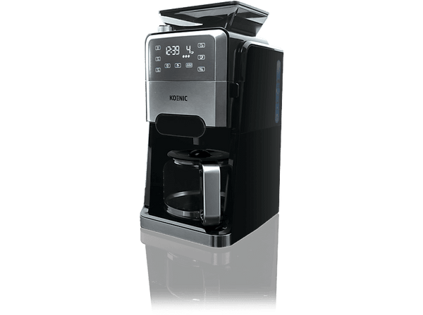Cafetera de goteo Koenic KCM 141224  1520 W  1.5l Capacidad Depósito de Agua  12 Tazas  Negro/Acero Inoxidable