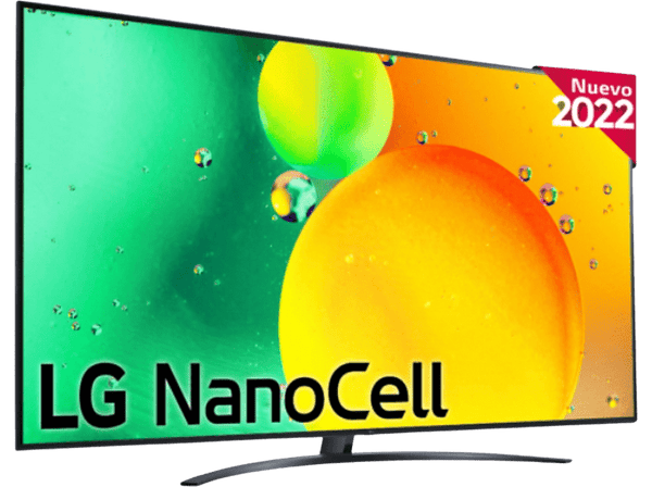 TV LED 75 LG 75NANO766QA | UHD 4K | Procesador Inteligente α5 Gen5 AI Processor 4K | Smart TV | DVB-T2 (H.265) | Azul Oscuro Ceniza