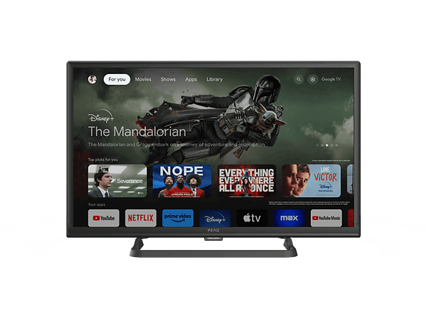 TV DLED 24 Peaq PTV 24GH-5024C  HD-ready  Google TV  Dolby Audio  HDR10  Triple Tunner  Negro