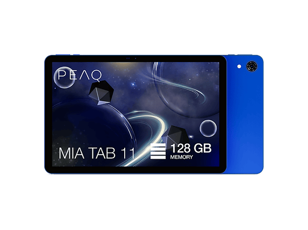 Tablet PEAQ MIA TAB 11  11 HD  4GB RAM  128 GB  Android 15  WiFi 5  IPS Incell  Allwinner A523  6.000mAh  Azul