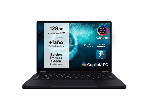 Portátil ASUS ProArt PX13 OLED HN7306EAC-LX084W Copilot+ PC  13.3 3K  AMD Ryzen AI Max+ 395 50 TOPS  128GB RAM  2TB SSD  W11H  Pluma Stylus  Funda