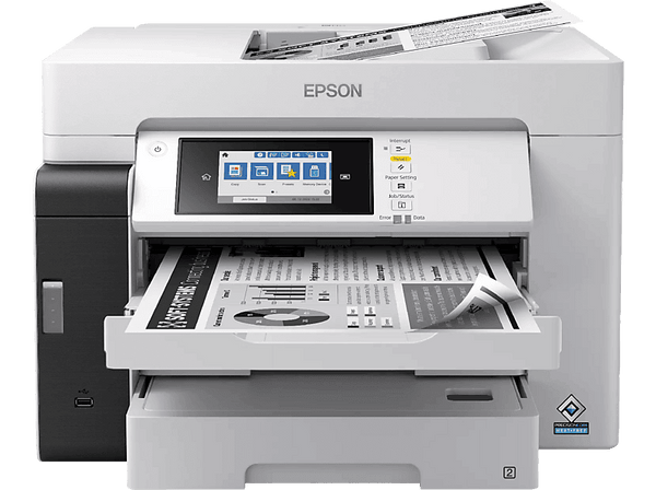 Impresora tinta Epson EcoTank Pro ET-M16685 Monocromo A3 Pantalla Táctil ADF Wi-Fi Negro/Gris