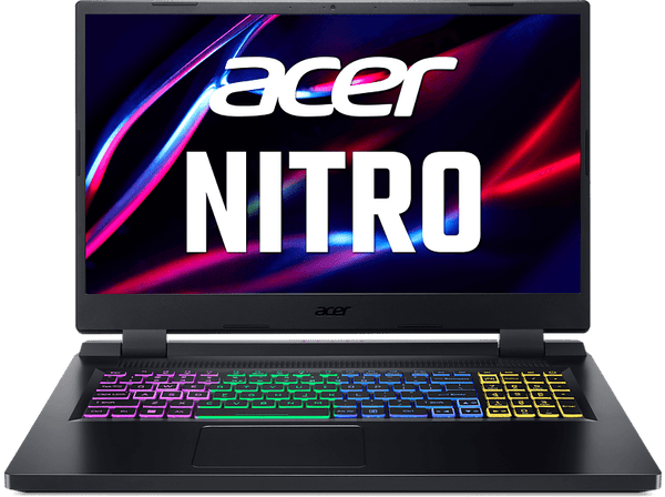 Portátil gaming Acer Nitro AN517-55-78S2 | 17.3 Full-HD | Intel® Core™ i7-12700H | 16GB RAM | 512GB SSD | GeForce RTX™ 3050Ti | Windows 11 Home | Negro