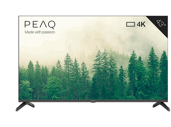 TV QLED 43 PEAQ PTV 43AQU-5023C  UHD 4K  Android TV  HDR10  Dolby Audio  Triple Tunner  Negro