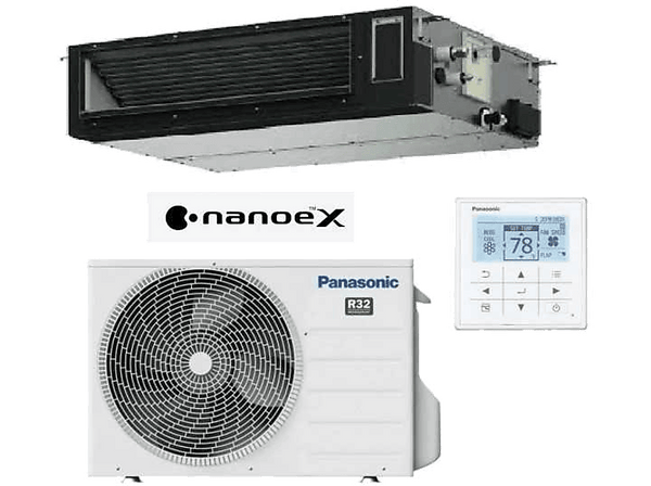 Aire acondicionado por conductos Panasonic KIT-140PF3Z5-6  12040 fg/h  14KW + NAOEX 25 CM  Blanco
