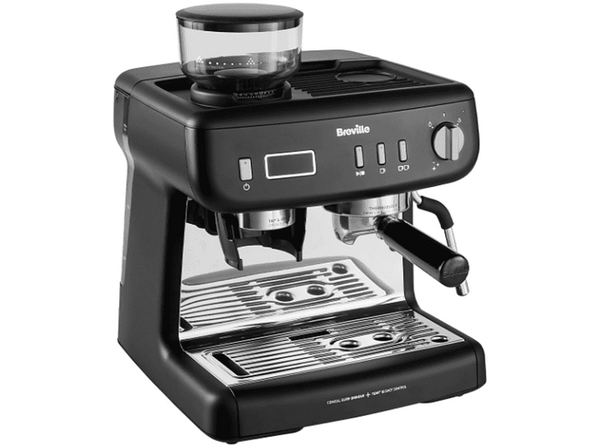 Cafetera express Breville Barista Max+ VCF152X | 1600 W | 15 bar | Hasta 3 tazas | Molinillo Tap&Go | Negro