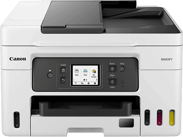 Impresora multifunción tinta Canon Maxify GX4050 Tinta 18 ppm Fax Escanea Copia WiFi Blanco