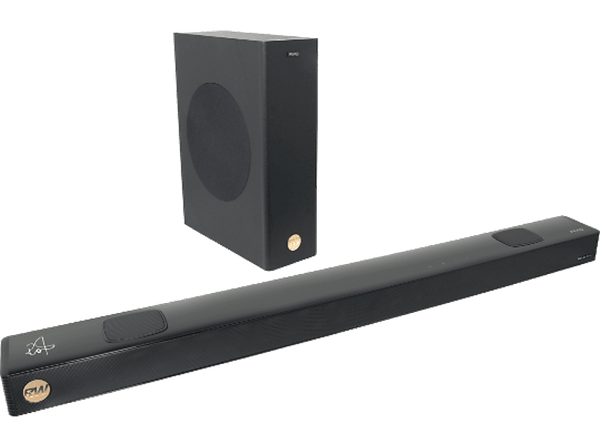 Barra de sonido PEAQ PEB 512-RW  Bluetooth  Inalámbrico  200W  Subwoofer  Dolby Atmos  Edición Robbie Williams  Negro
