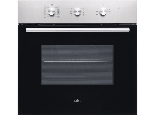 Horno OK. OBO 311-1 A  Multifunción  Esmalte fácil de limpiar  70 l   63 cm  9 programas + ECO  Inox