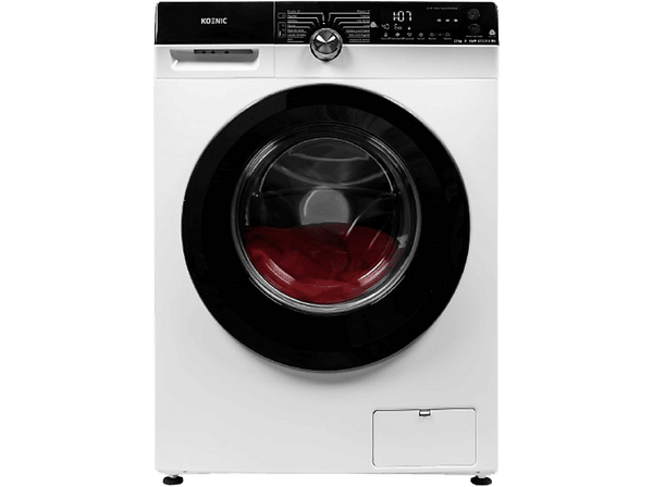 Lavadora carga frontal KOENIC KWM 12113 A INV  12 kg  1400 rpm  14 programas  Motor inverter  Blanco