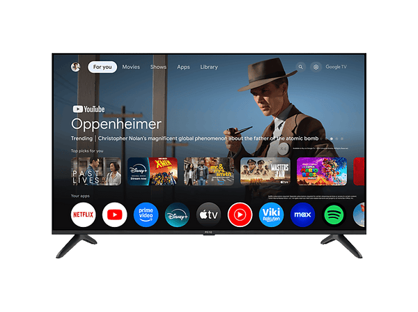 TV QLED 43 PEAQ PTV 43GQU-5025T UHD 4K Smart TV DVB-T2 Google TV HDR10 Dolby Vision Dolby Atmos Triple Tuner Negro