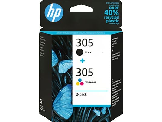 Cartucho de tinta HP 305 Combo 2 Pack Negro/Tricolor 6ZD17AE