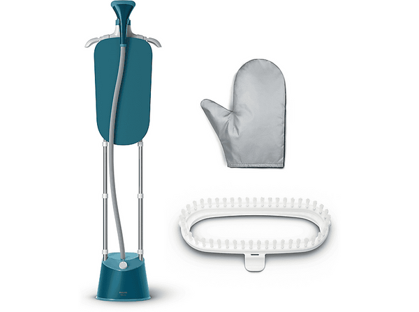 Plancha de vapor vertical Philips STE1040/20 1800 W 1.8 l Vapor continuo 36 g/min Calentamiento 45s 3 posiciones de vapor Pavone Azul