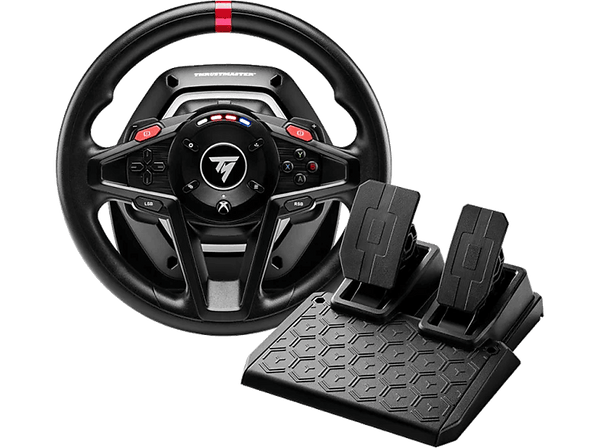 Volante Thrustmaster T128 para Xbox Series X|S Xbox One y PC (Force Feedback Optimizado LEDs de Velocidad Incluye 3 Pedales Magnéticos T2PM)