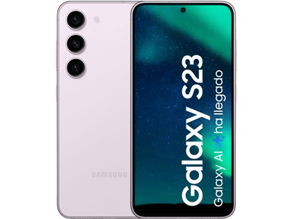 Móvil Samsung Galaxy S23 5G Misty Lilac 256GB 8GB RAM 6.1 FHD+ Qualcomm Snapdragon 3900mAh Android 13