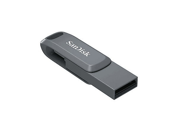Memoria USB 128GB Sandisk Ultra Dual Drive Go USB-C 2 en 1 USB-A 3.2 OTG 400 MB/s Gris