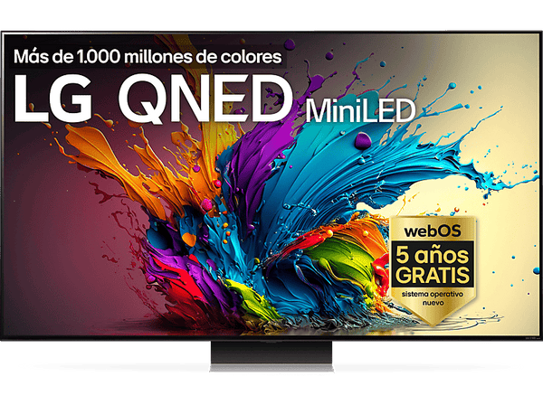 TV QNED 86 LG 86QNED91T6A  UHD 4K  Procesador Inteligente 4K α8  Smart TV  DVB-T2 (H.265)  Negro Dark Meteor Titan