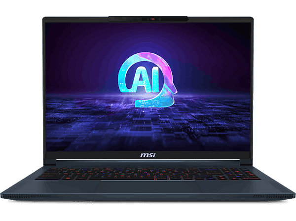 Portátil MSI Stealth 16 AI Studio A1VFG-045XES 16 QHD+ Intel® Core™ Ultra 7-155H 16GB RAM 1TB SSD GeForce RTX™ 4060 Sin sistema operativo