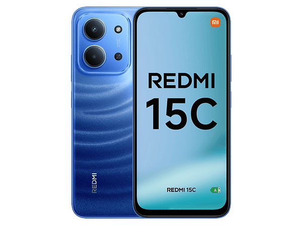Móvil Xiaomi Redmi 15C Azul Luz de Luna 128GB 4GB RAM 6.9 HD+ MediaTek Helio G81-Ultra 6000 mAh