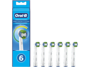 [❤️❤️❤️] Recambio para cepillo dental Oral-B Precision Clean con Tecnología CleanMaximiser Pack De 6 blanco [17433]