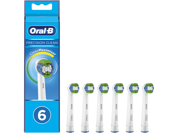 Recambio para cepillo dental Oral-B Precision Clean con Tecnología CleanMaximiser Pack De 6 blanco