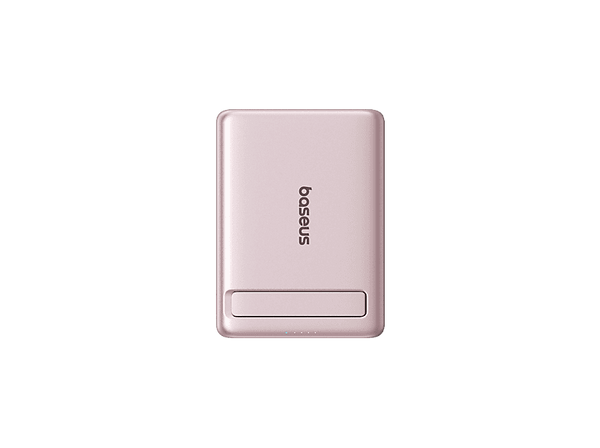 Powerbank Baseus PicoGo Ultra-Mini Magnetic 5000mAh 20W Carga ultrarrápida inalámbrica Qi2 USB-C Con cable Universal Rosa Nebula