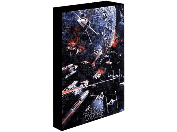 Cuadro con luz Sherwood Star Wars Death Star Assault 40 cm Multicolor