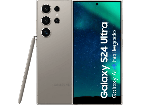 Móvil Samsung Galaxy S24 Ultra Titanium Gray 1TB 12GB RAM 6.8 QHD+ Qualcomm Snapdragon 8 5000mAh Android 14