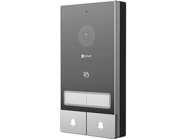 Timbre con cámara Ezviz Kit HP7 de 2 familias Resolución 2K (2048 × 1296) Sensor CMOS Altavoz y micrófono 20 tonos llamada 2 pantallas Negro