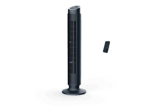 Ventilador de torre Rowenta VU7020 24 W 22 dB 8 Velocidades Oscilación automática Temporizador Control remoto Diseño compacto Negro