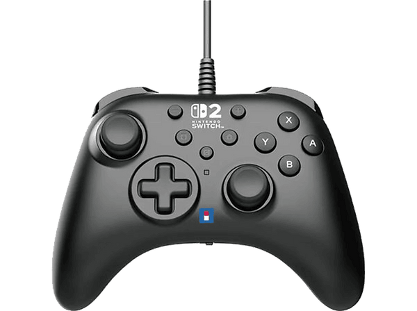 Mando Nintendo Switch 2 Hori Turbo Para Nintendo Switch 2 Switch y Switch OLED Cable Botón C Licencia oficial Nintendo Negro