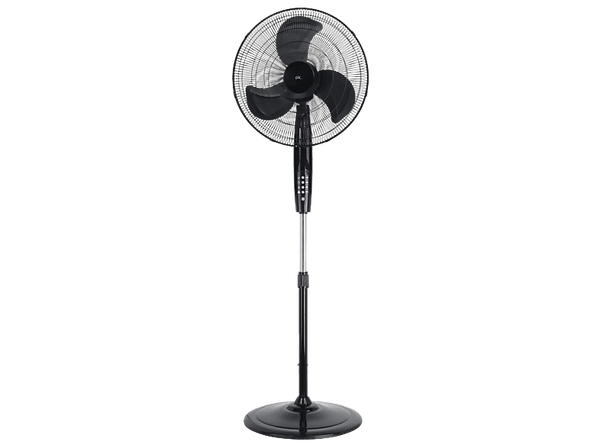 Ventilador de pie ok. OSF 501526 B ES 150 W 3 Velocidades 3 Aspas Oscilación Inclinación ajustable Altura ajustable Temporizador Negro