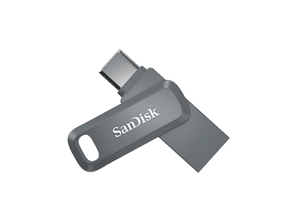 Memoria USB 256GB Sandisk Ultra Dual Drive Go USB-C 2 en 1 USB-A 3.2 OTG 400 MB/s Gris