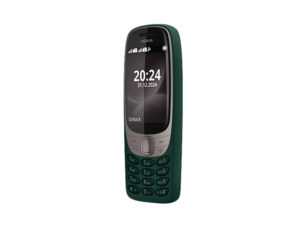 Móvil Nokia 6310 Verde 16MB Capacidad Memoria 8MB RAM 1450mAh S30+ IPS 2.8” QVGA Bluetooth Radio,