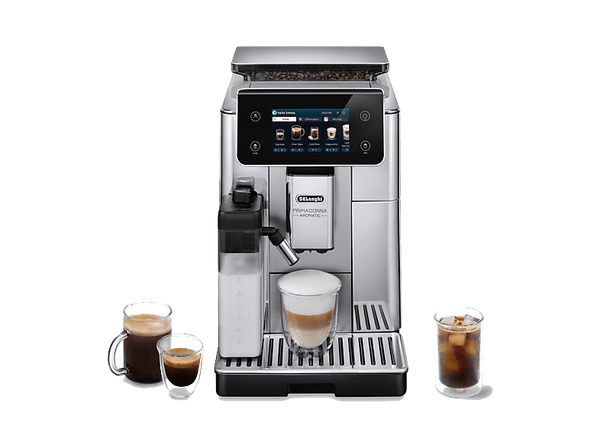 Cafetera superautomática De'Longhi PrimaDonna Aromatic ECAM630.55.SSM 1450 W 19 bar 0.5 l Molinillo integrado Plateado/Acero inoxidable