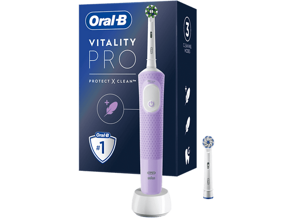 Cepillo eléctrico Oral-B Vitality Pro Con 2 Cabezales Diseñado Por Braun Morado