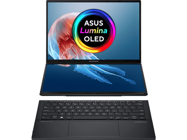 Portátil ASUS Zenbook DUO OLED UX8406MA-PZ023W 14 WQXGA+ Intel® Core™ Ultra 9-185H 32GB RAM 1TB SSD Arc® Graphics W11H