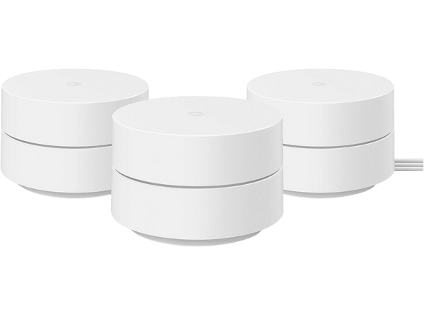 Router inalámbrico Google WiFi Mesh (2021) Bluetooth 1.2 Gbps AC1200 15W 3 unidades Snow