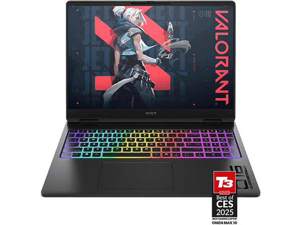 Portátil gaming HP OMEN MAX 16-AH0019NS  16 2.5K  Intel Core™ Ultra 7-255HX   32GB RAM  1TB SSD  GeForce RTX 5070 Ti   WINDOWS Home  Negro