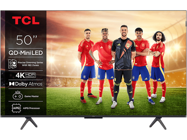 TV Mini LED 50 TCL 50C6KS UHD 4K AiPQ Pro Processor Smart TV DVB-T2 Negro