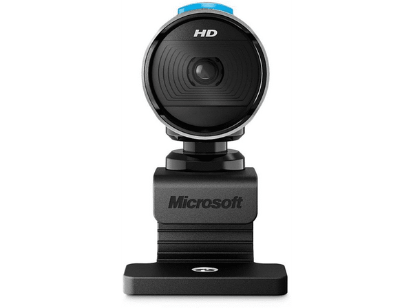 Webcam Microsoft LifeCam Studio 1080p HD micrófono integrado color plateado