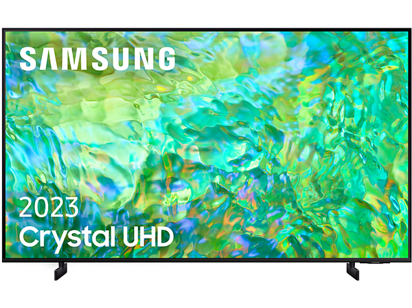 TV LED 85 Samsung TU85CU8000KXXC  Diseño AirSlim  Crystal UHD 4K  Samsung Gaming Hub  Smart TV powered by Tizen  Negro
