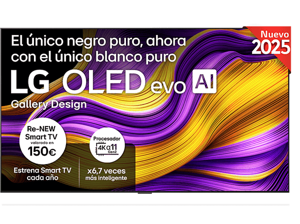 TV OLED 77 LG OLED77G54LW OLED 4K Procesador Inteligente α11 AI Processor 4K Gen2 Smart TV Rocky Black