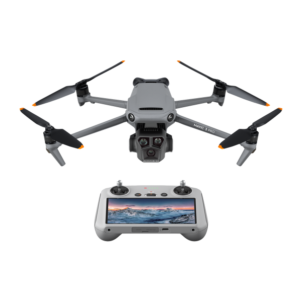 Drone DJI Mavic 3 Pro  Con mando RC  Triplecámara  43 min de vuelo  Hasta 15 km  4K HDR  Gris