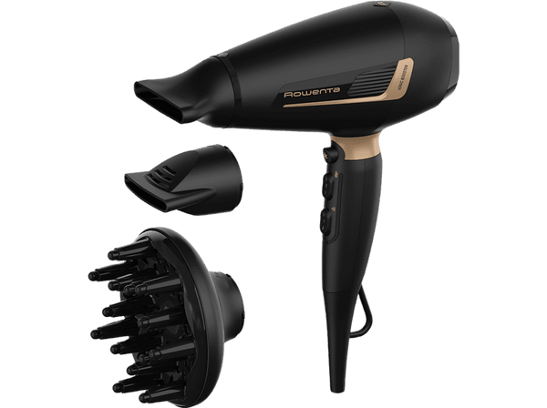 Secador Rowenta Pro Expert CV8840F0 2200 W Motor AC Tecnología iónica 3 temperaturas 2 velocidades Negro y cobre