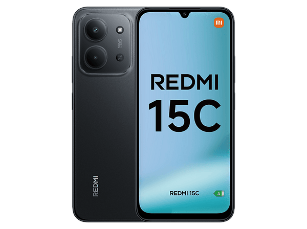 Móvil Xiaomi Redmi 15C Negro medianoche 128GB 4GB RAM 6.9 HD+ MediaTek Helio G81-Ultra 6000 mAh