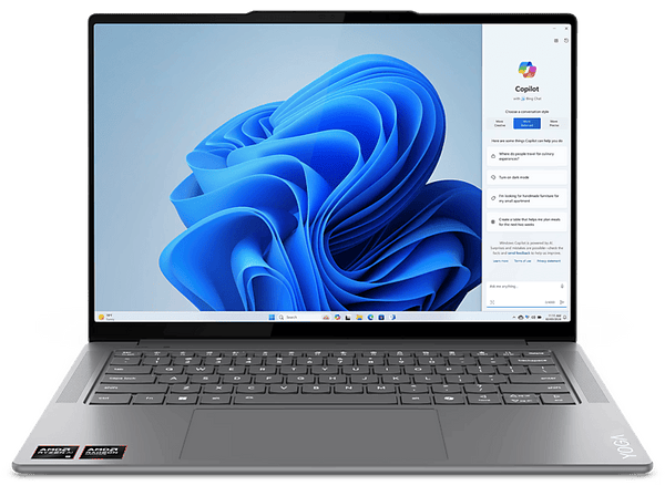 Portátil Lenovo Yoga Pro 7 14ASP9 Copilot+ PC 14.5 WQXGA+ AMD Ryzen™ AI 9 365 32GB RAM 1TB SSD Radeon™ Onboard Graphics W11 Home Gris