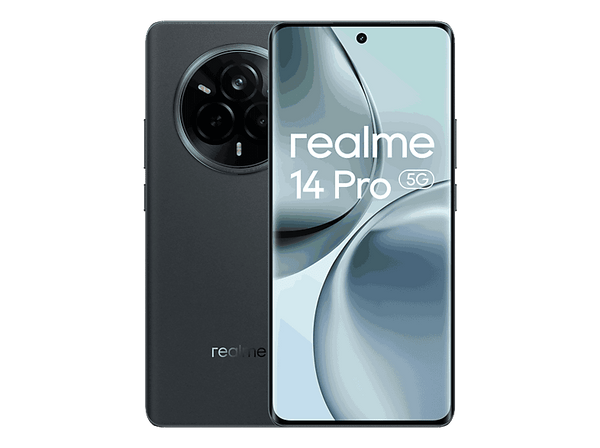 Móvil realme 14 Pro 5G Black 256 GB 8 GB 6.77 Curva Vision 120 Hz MediaTek Dimensity 7300E 6000 mAh