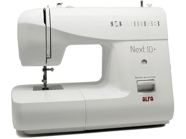 Máquina de coser Alfa NEXT 10+ 12 puntadas Luz Led Blanco